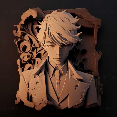 3D model Mitsuru Miyamoto from Bungo Stray Dogs (STL)